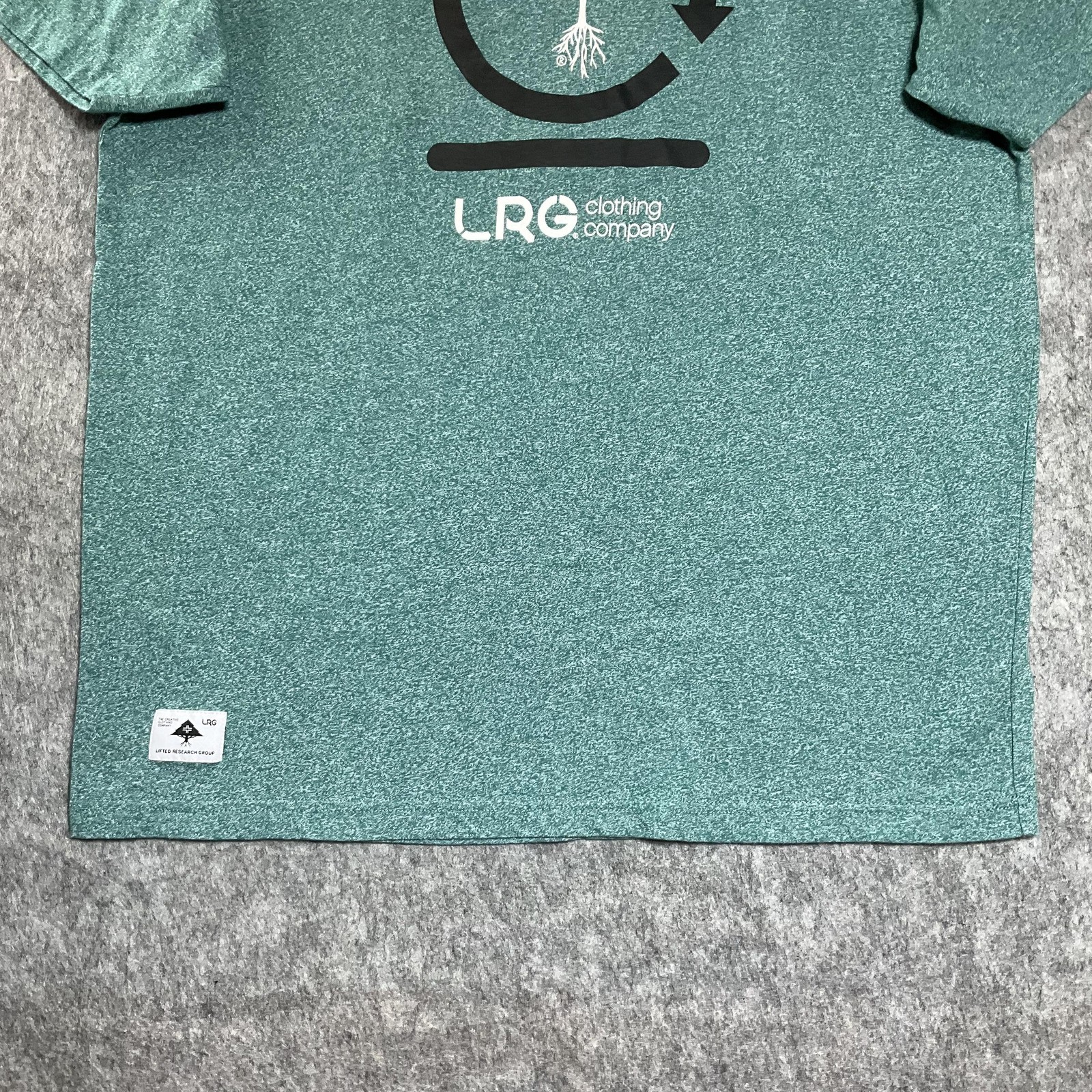 LRG Clothing Company Shirt Mens Large Green Tree Logo Graphic Tee T Shirt Urban