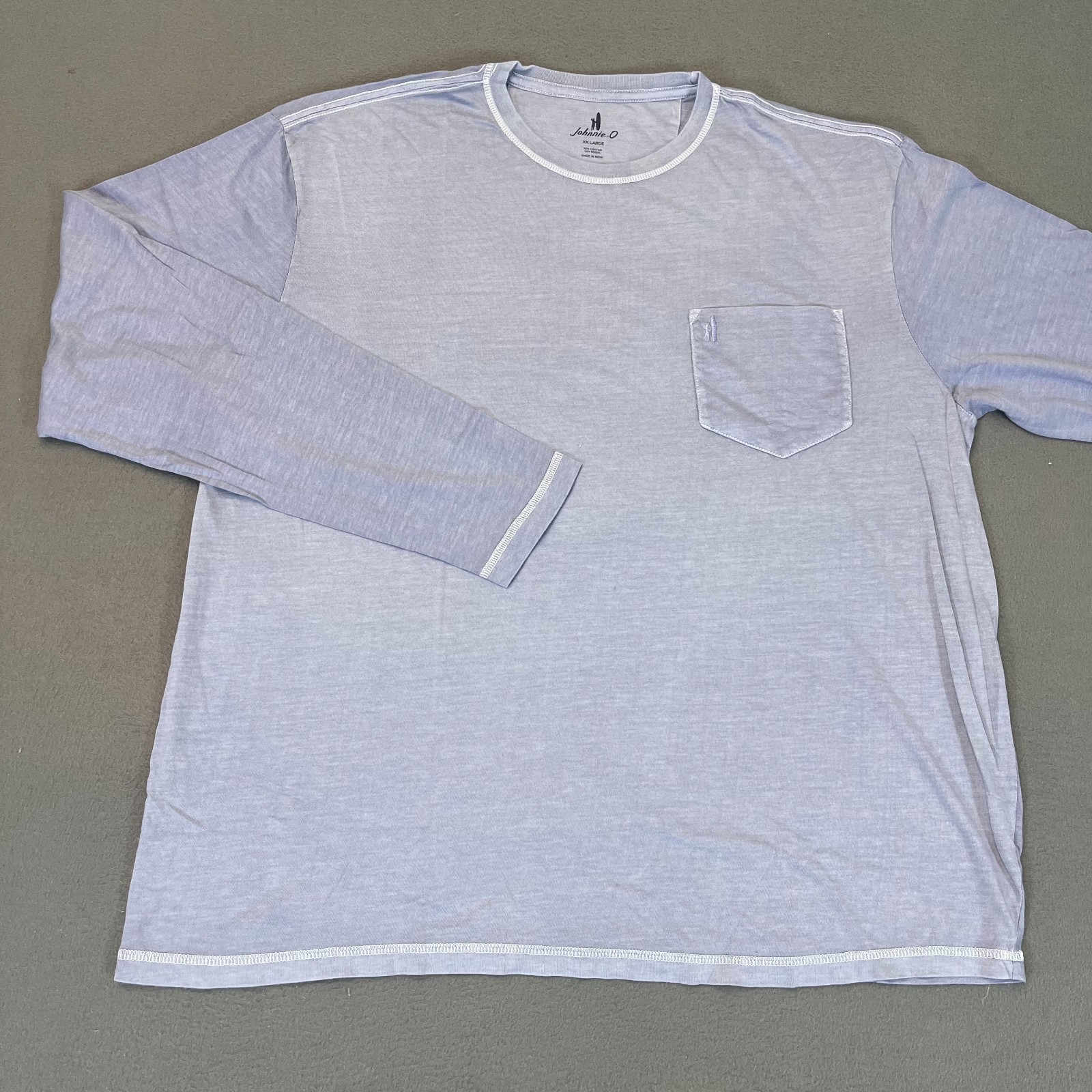 johnnie-O Brennan 2.0 Long Sleeve T-Shirt Navy Men’s S M L XL 2XL | Cotton Modal
