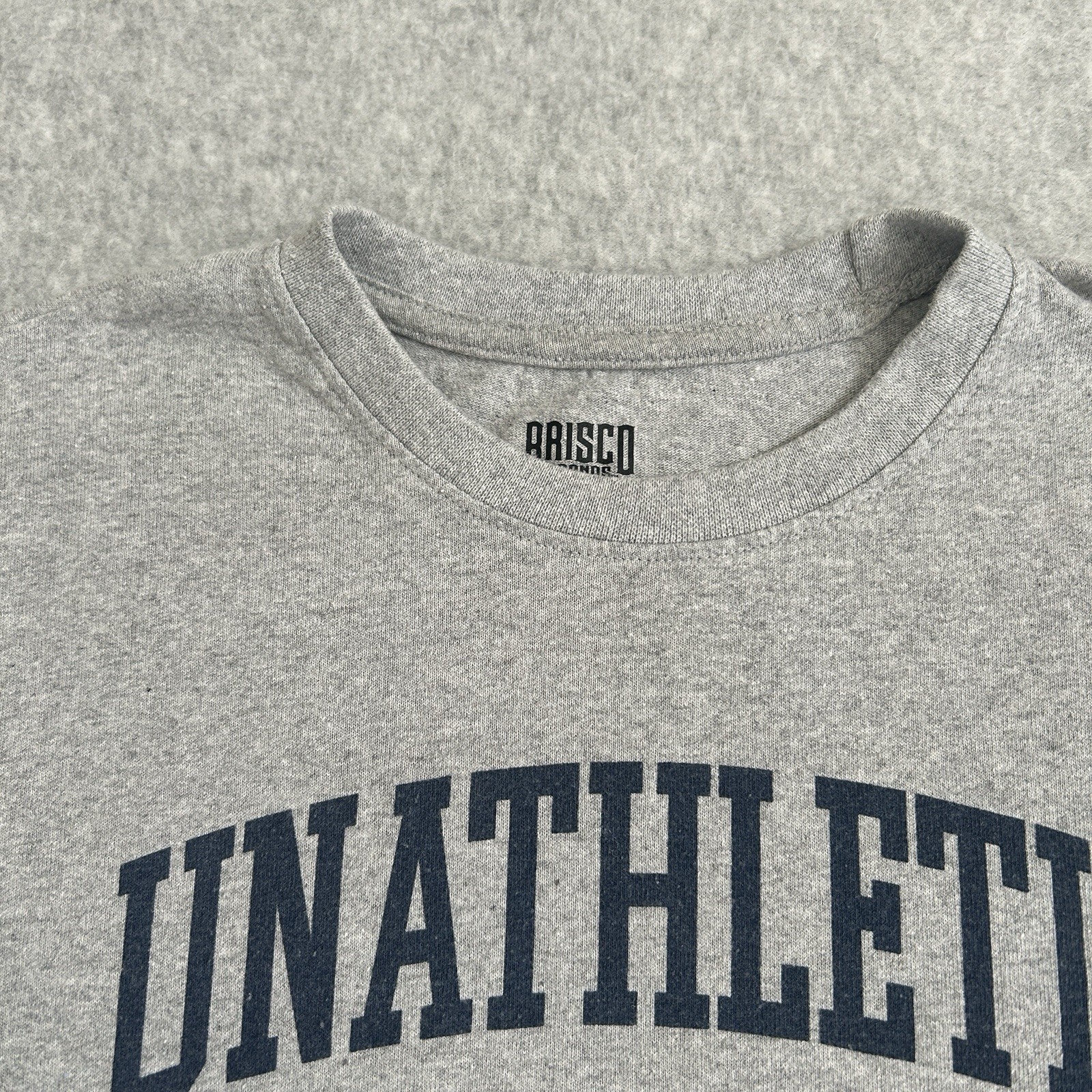 Brisco Brands T-Shirt Men’s Small Gray Unathletic Department Graphic Tee Crew