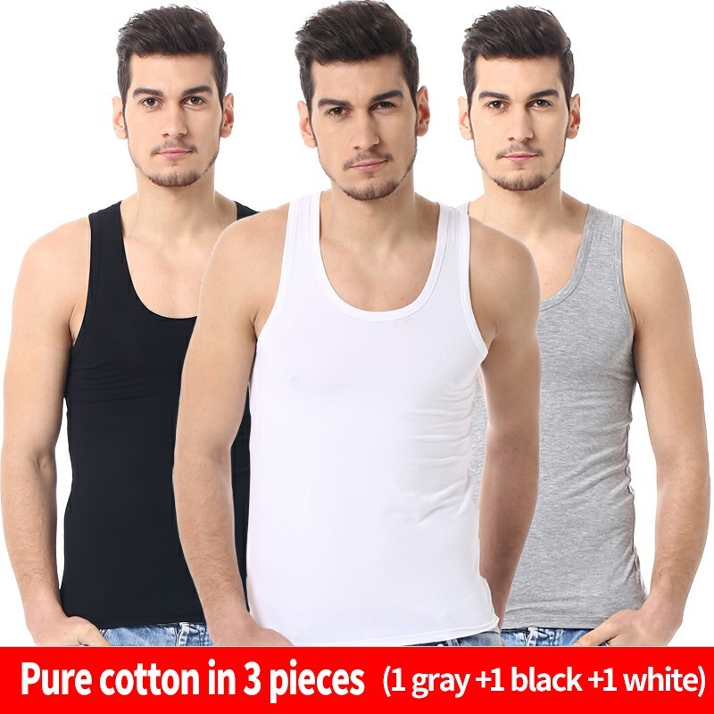 1-5 Pack Men 100% Cotton Tagless Ribbed Tank Top A-Shirt Wife Beater Undershirt