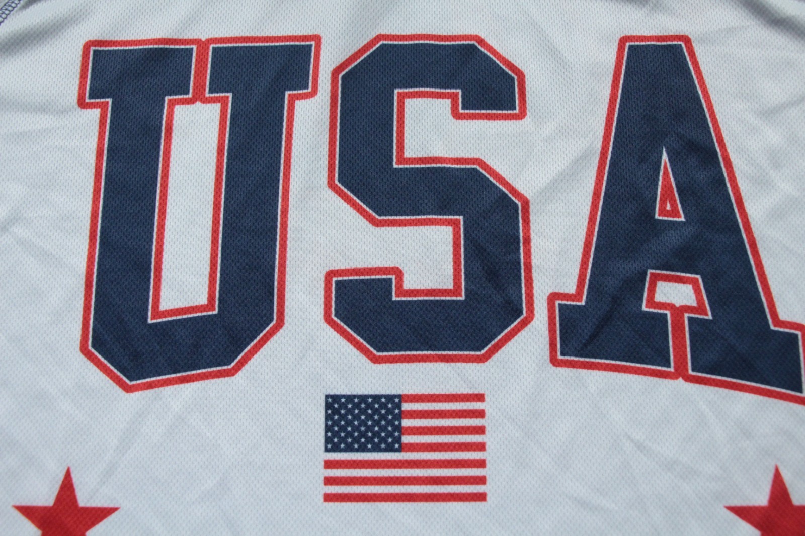 Hybrid Apparel Team USA Soccer Baseball Polyester Jersey M America Patriotic 76