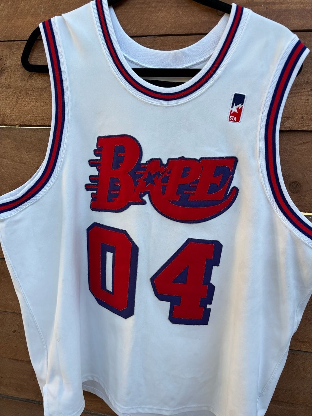 Vintage A Bathing Ape BAPE STA 04 Basketball Jersey