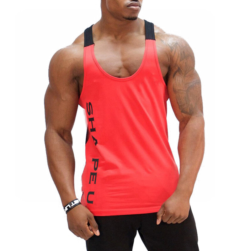 Men’s Sleeveless Workout Tank Top Bodybuilding Gym Sports Muscle Fitness T-Shirt