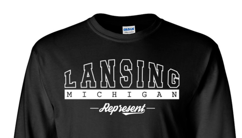 Lansing Michigan T-Shirt Long Sleeve Graphic tee