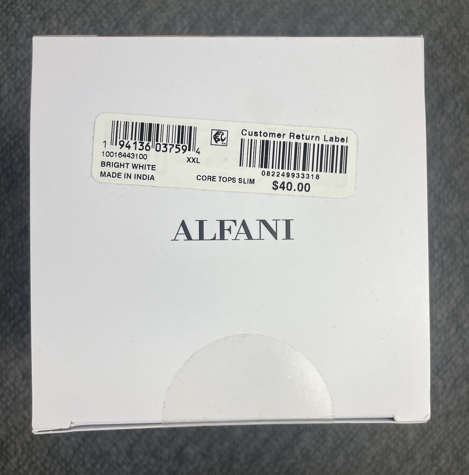 ALFANI Lot of 4 Men’s XXL 4-Pack Slim-Fit Solid Cotton Undershirts 16 Total NWT