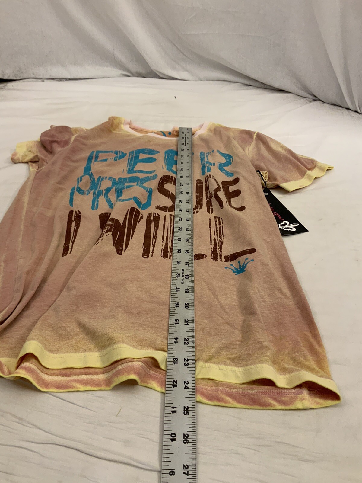 Dirtee Hollywood T Shirt S Multicolor Short Sleeve Cotton Poly NWT YGI O2-122