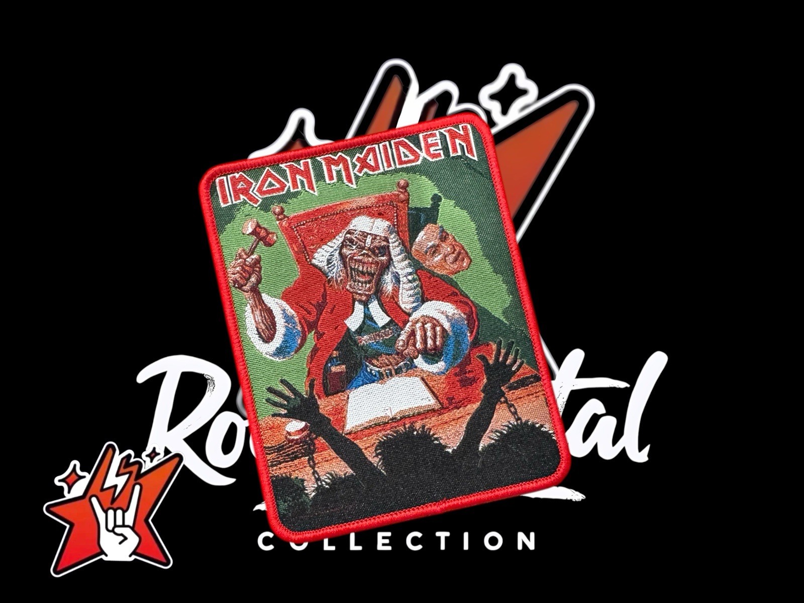 Iron Maiden Exclusiv Woven Patch Singles Cover Album & More Judas Priest Saxon