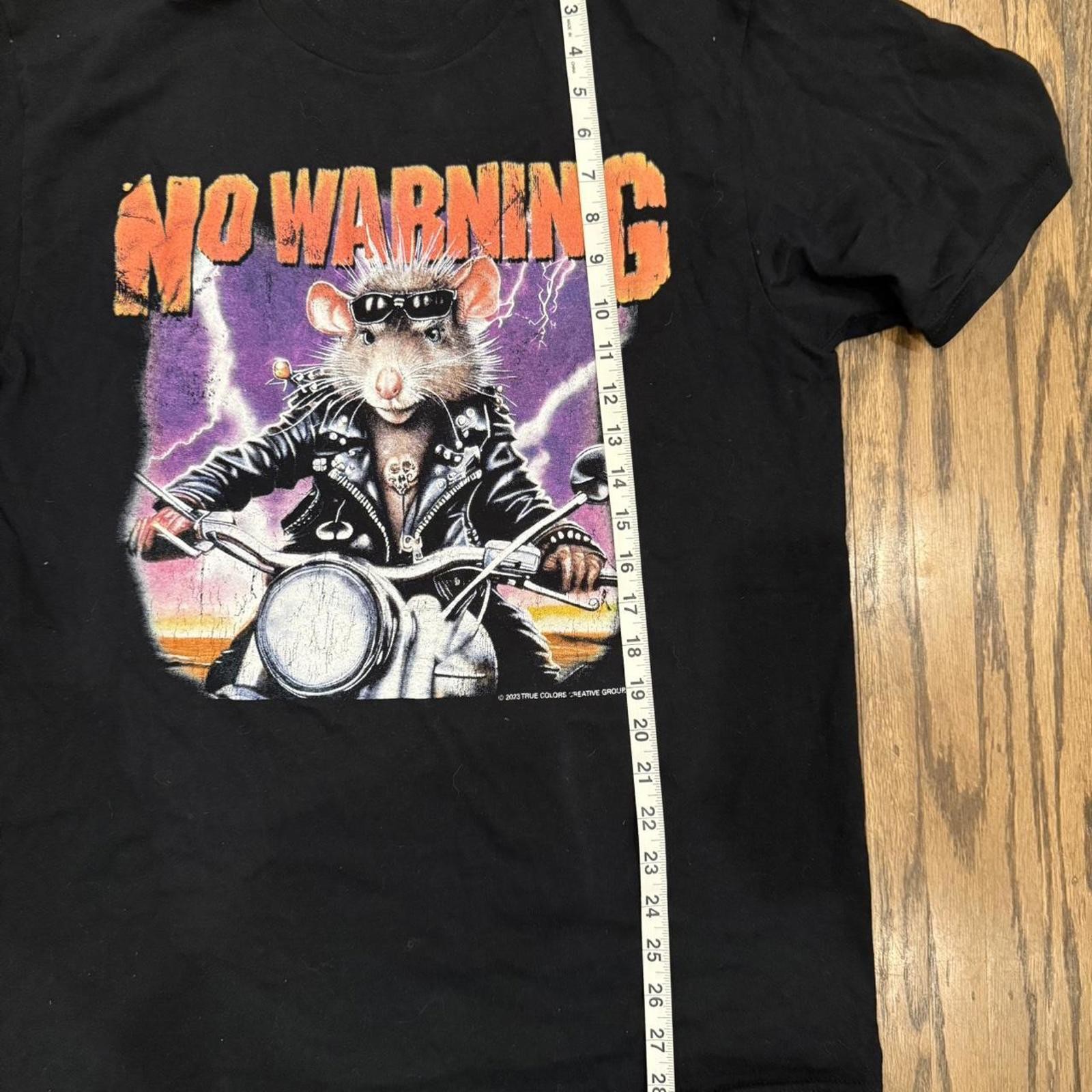 No Warning – Ill Blood Biker Rat Shirt – L