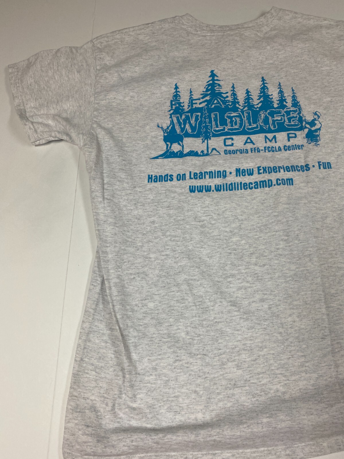 Camp Wildlife Mens shirt Large gray