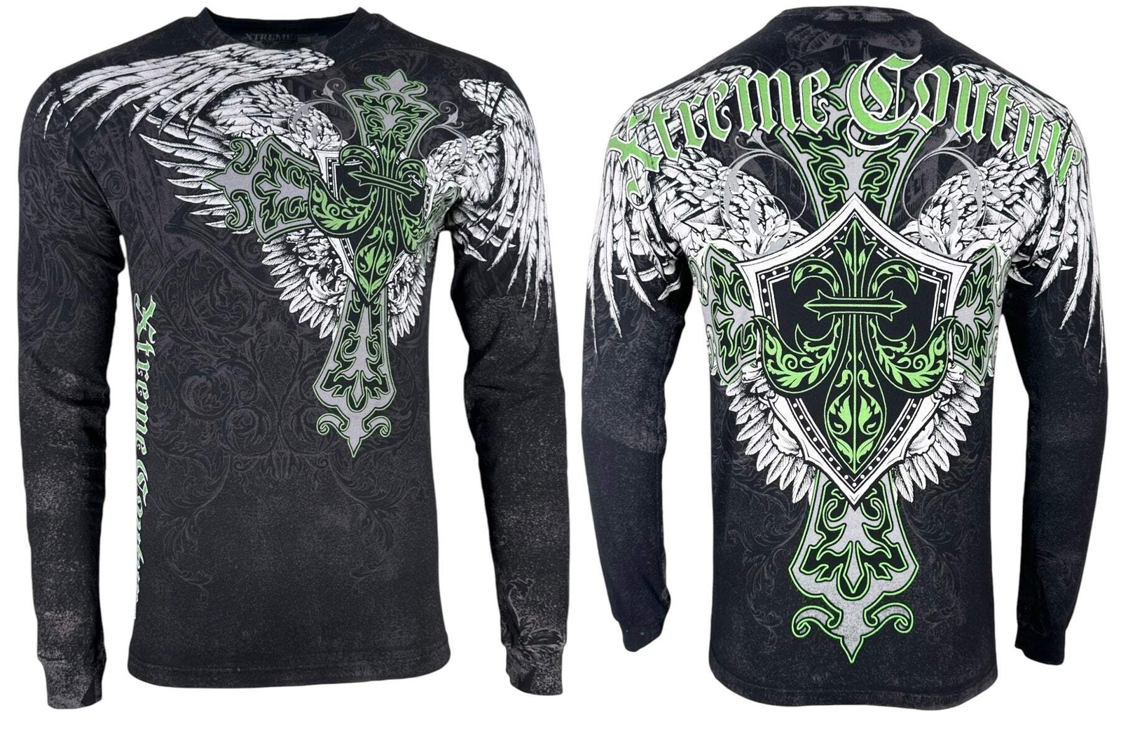 Xtreme Couture by Affliction Men’s T-Shirt Long View Biker Cross S-5XL
