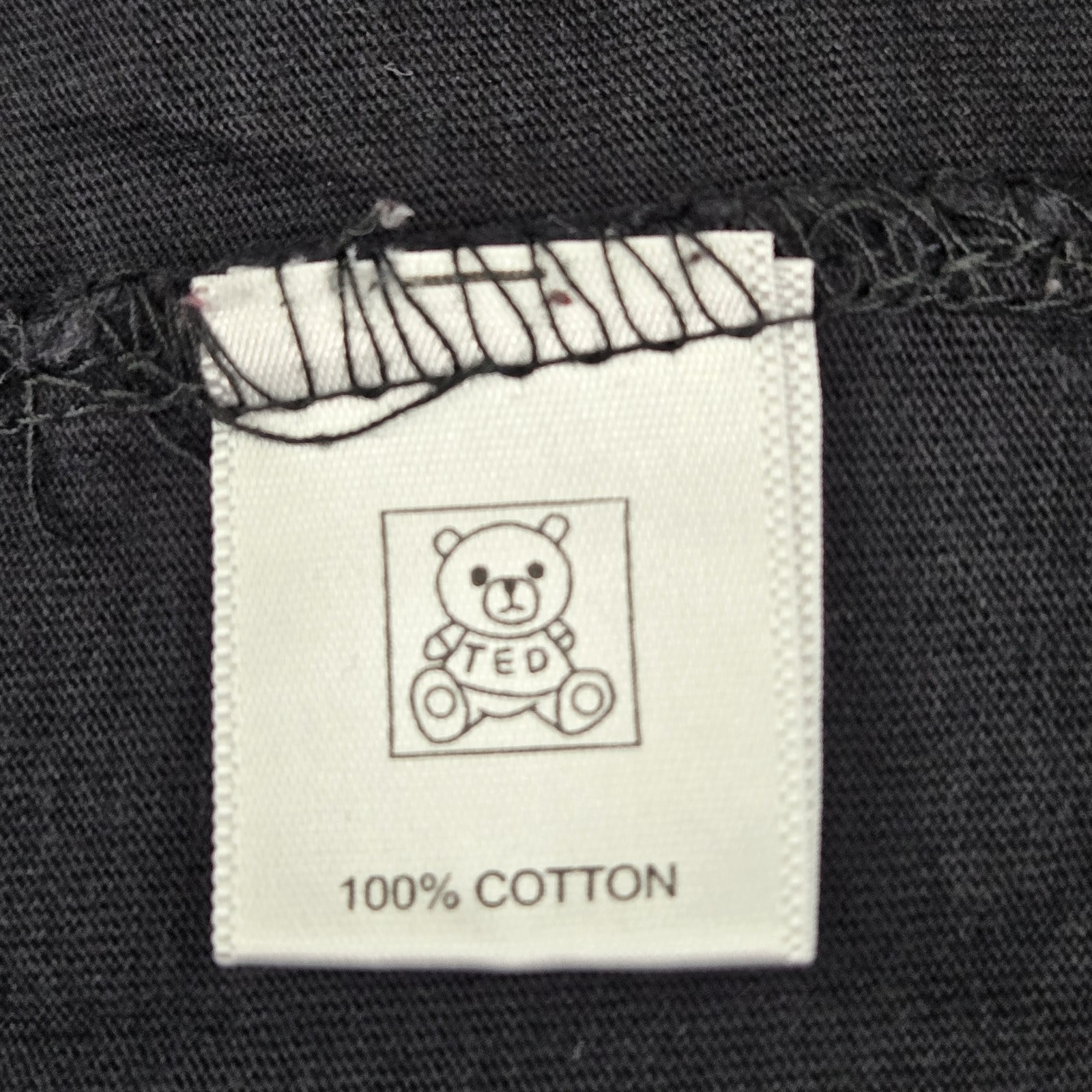 Teddy Fresh Men Shirt S Black Bear Logo Embroidered Short Sleeve