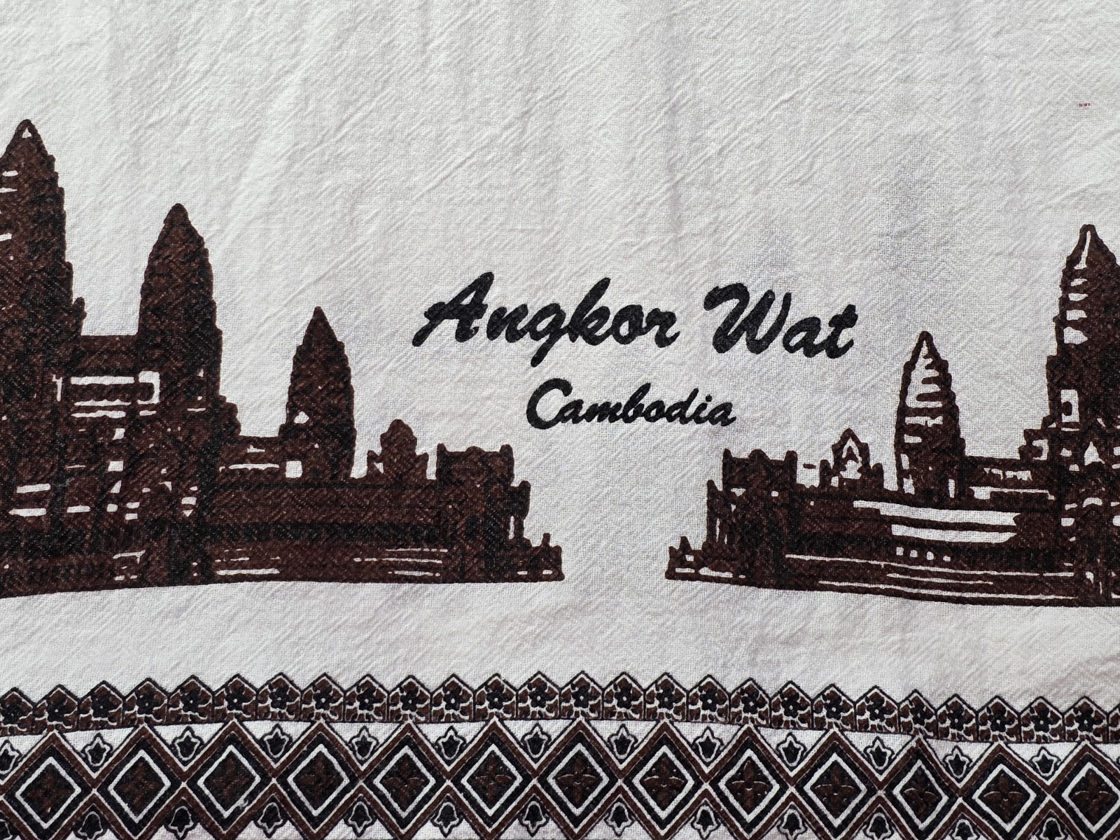 Angkor Men’s XL Camobia Kingdom of Wonder Cotton Graphic Shirt
