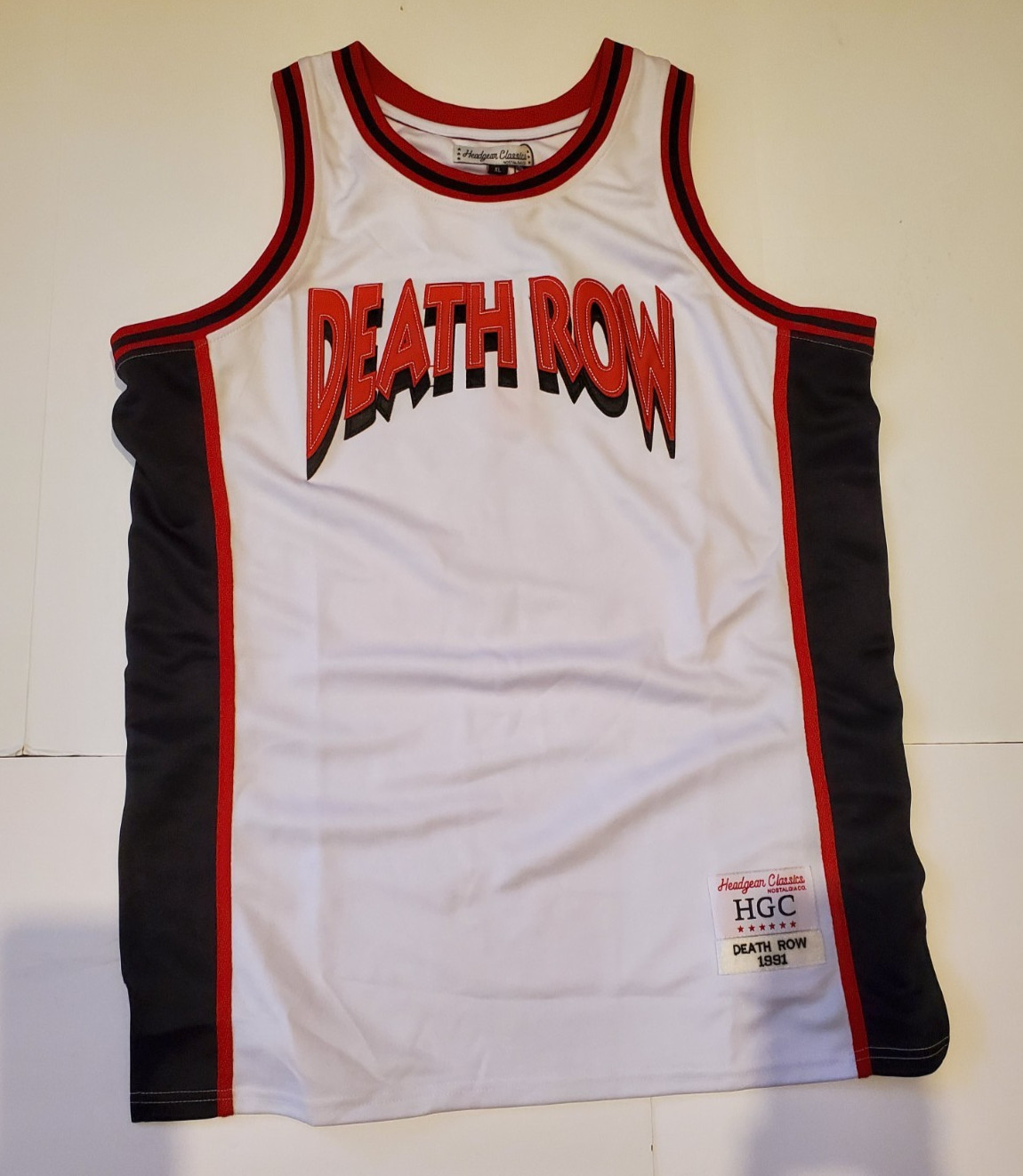 Death Row Records Basketball Jersey Mens XL HGC 1991 NWT