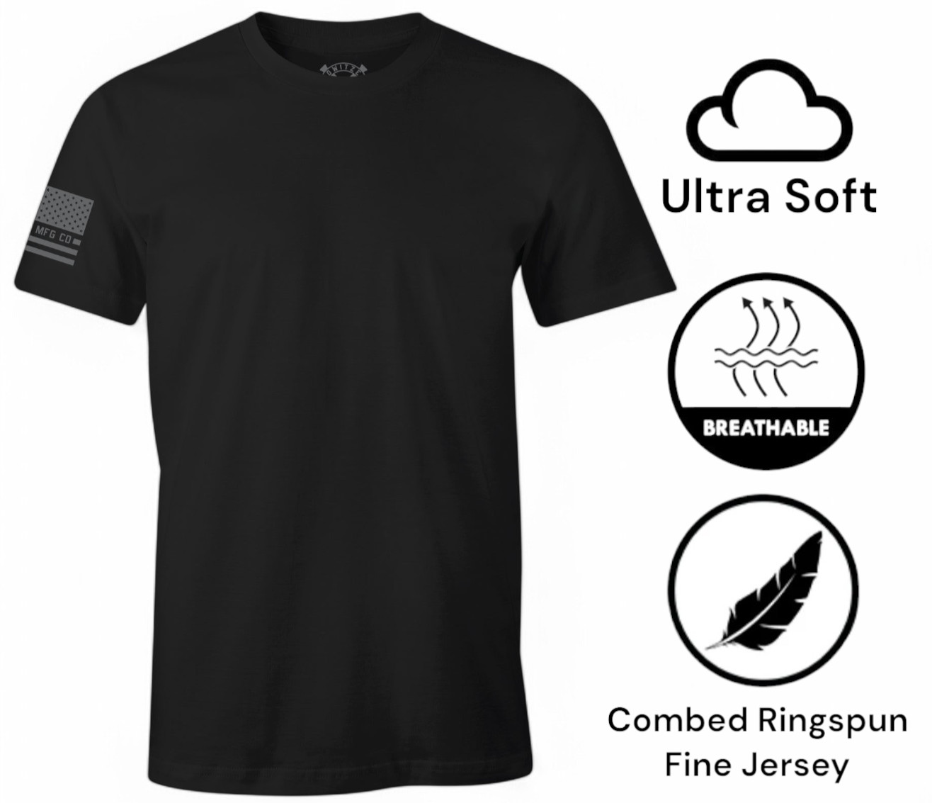 Howitzer Men’s T-shirt Standard Basic Packs Black Military Grunt