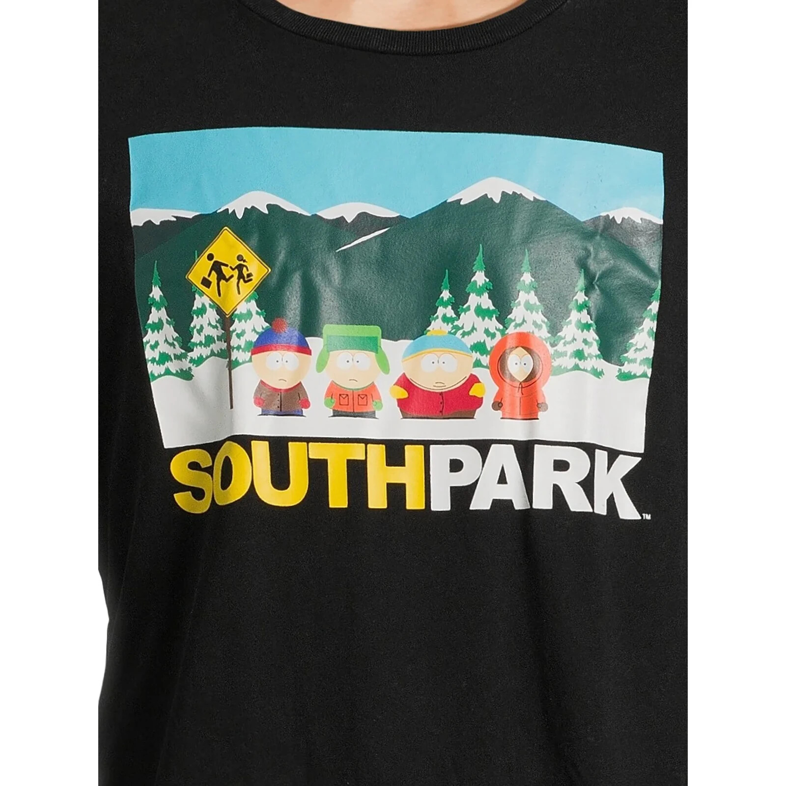 South Park Shirt Heather Black Cotton Blend Boxes Size XL