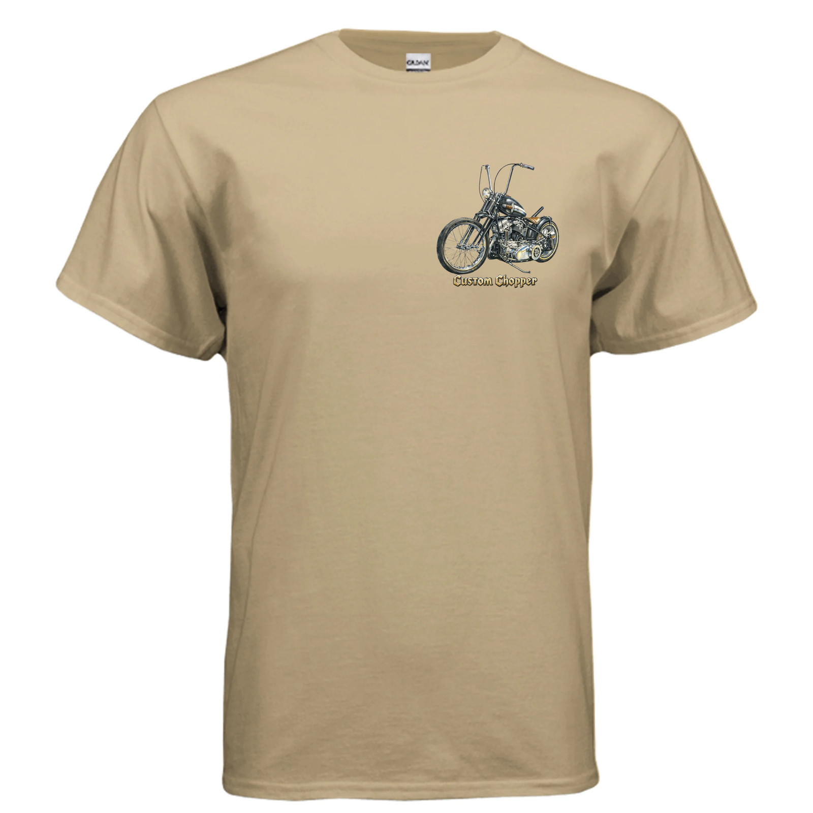 Custom Chopper 3 Vintage Motorcycle Art T-Shirt An Old Man’s Art