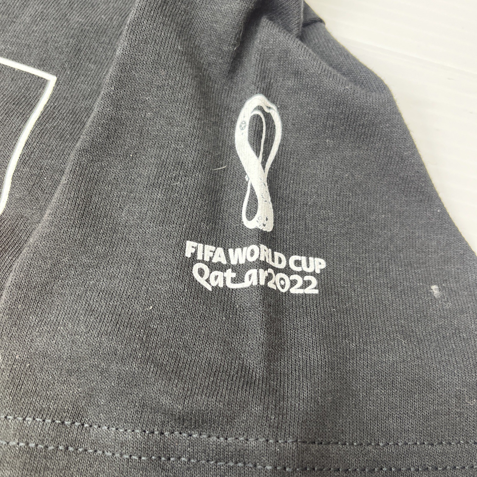 FIFA World Cup Qatar 2022 Germany T-Shirt Mens Small Black NEW Soccer Fan Tee