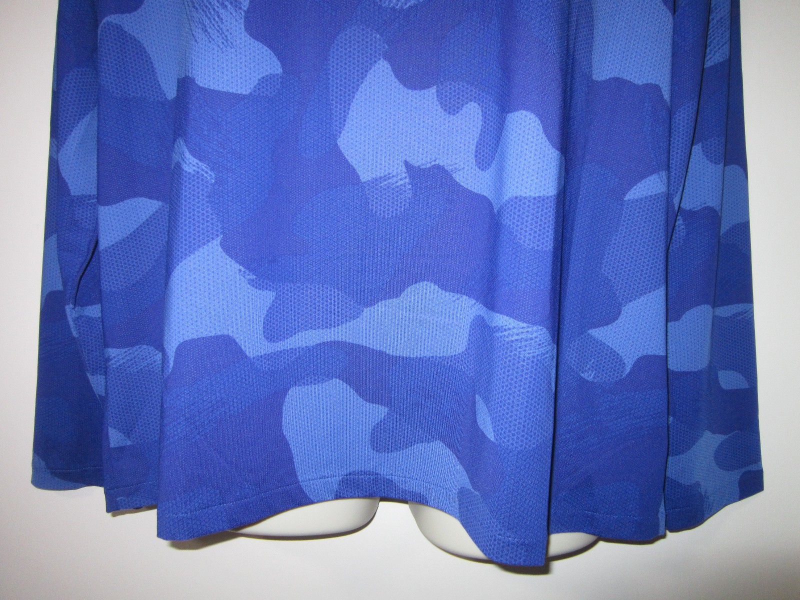 RLX RALPH LAUREN Performance Tee T-Shirt Long Sleeve Camo Blue Sz XL $138