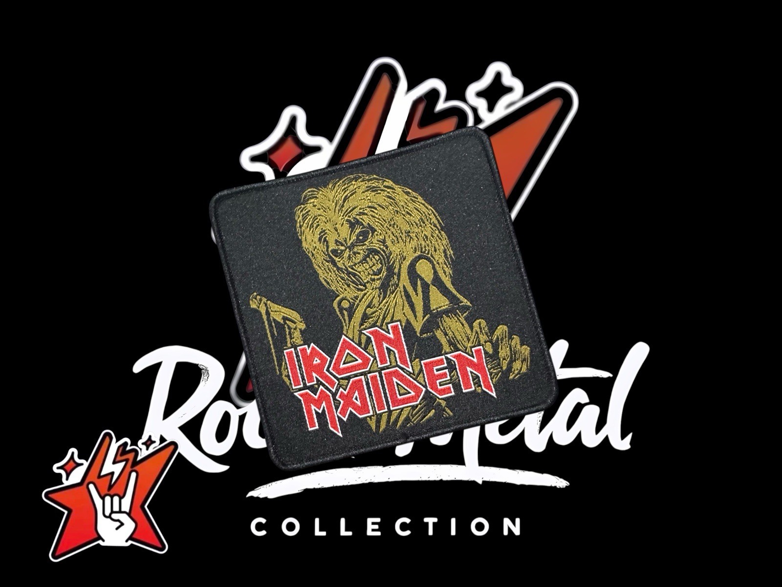 Iron Maiden Exclusiv Woven Patch Singles Cover Album & More Judas Priest Saxon
