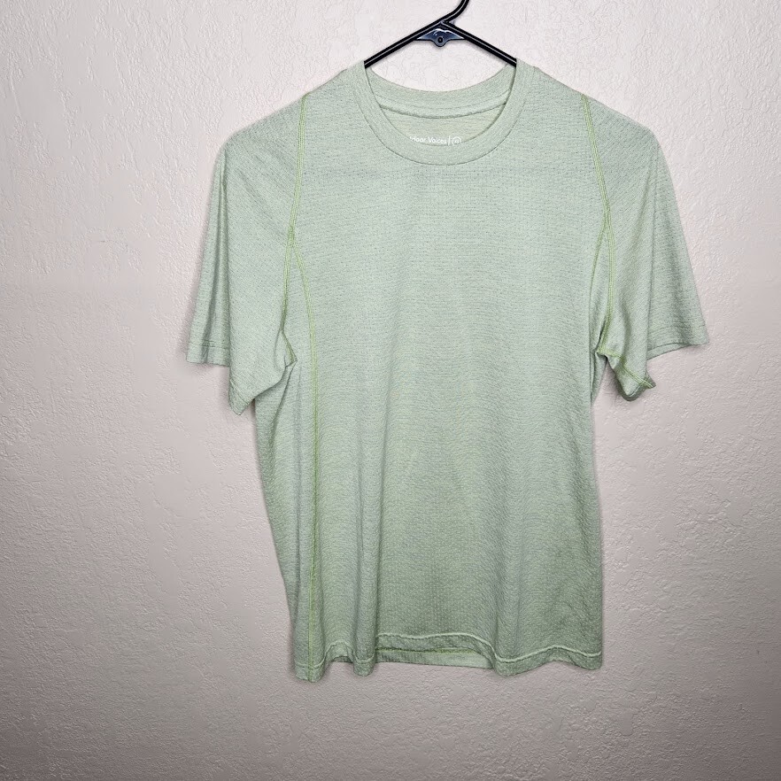 Outdoor Voices Shirt Men XS Mint Green Workout Short Sleeve Crew Neck Breathable
