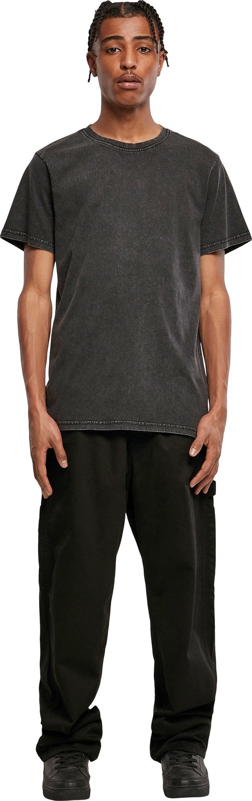 Acid Washed Round Neck Tee| Men’s Urban style Crew Neck Relaxed Fit T-shirt