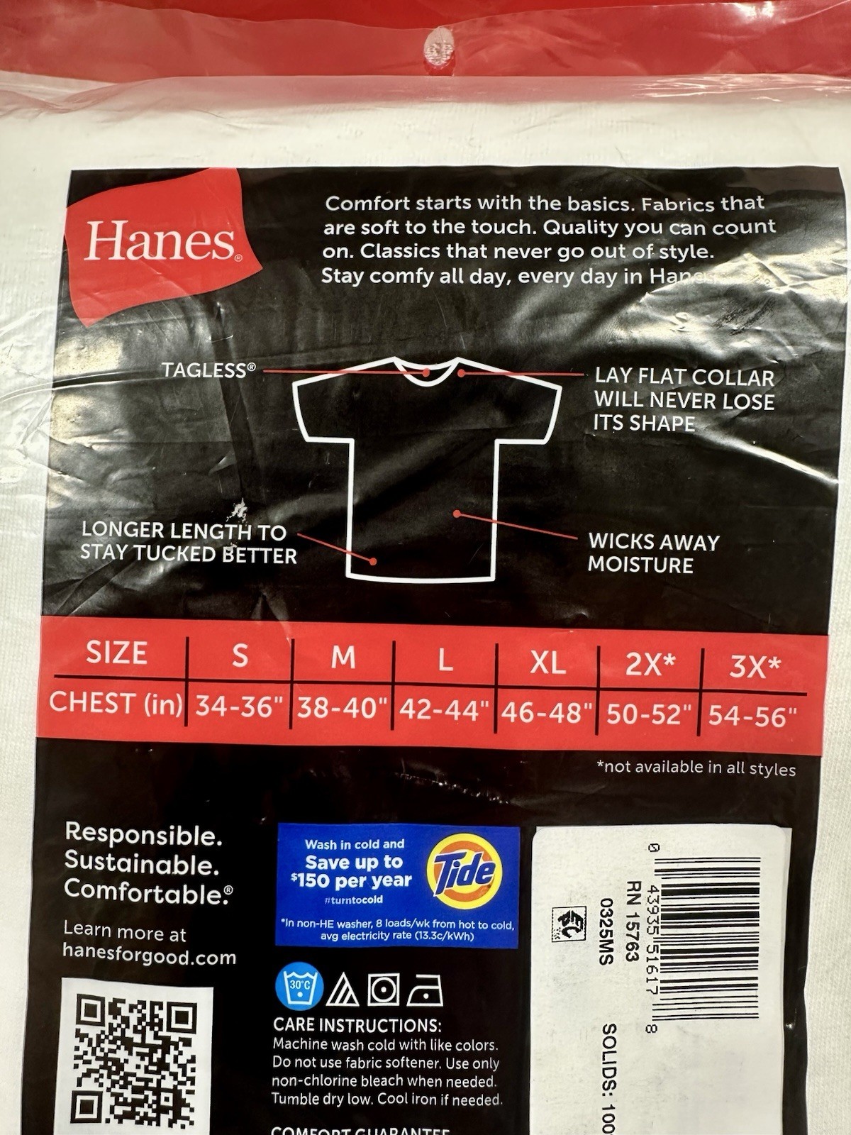B62 Mens Cotton Moisture-wicking Crew Tee Undershirts White – 6 Pack Large