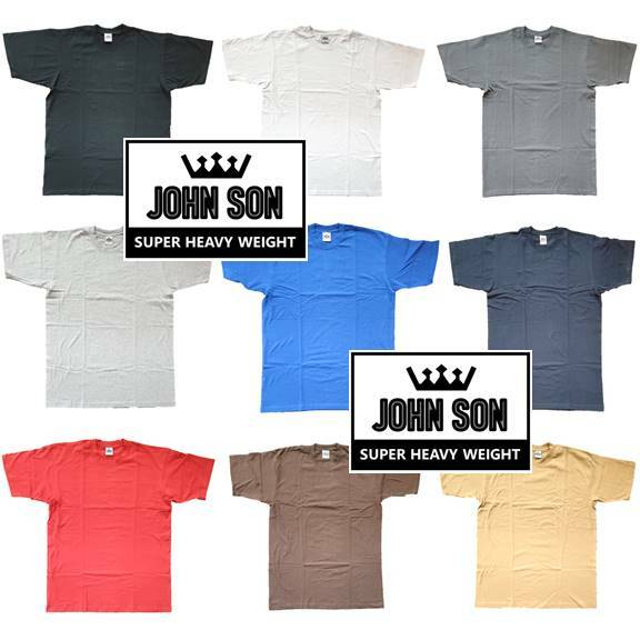 Men’s Tall T-shirts Short Sleeve Plain Blank Cotton Heavy Weight Big Size Crew