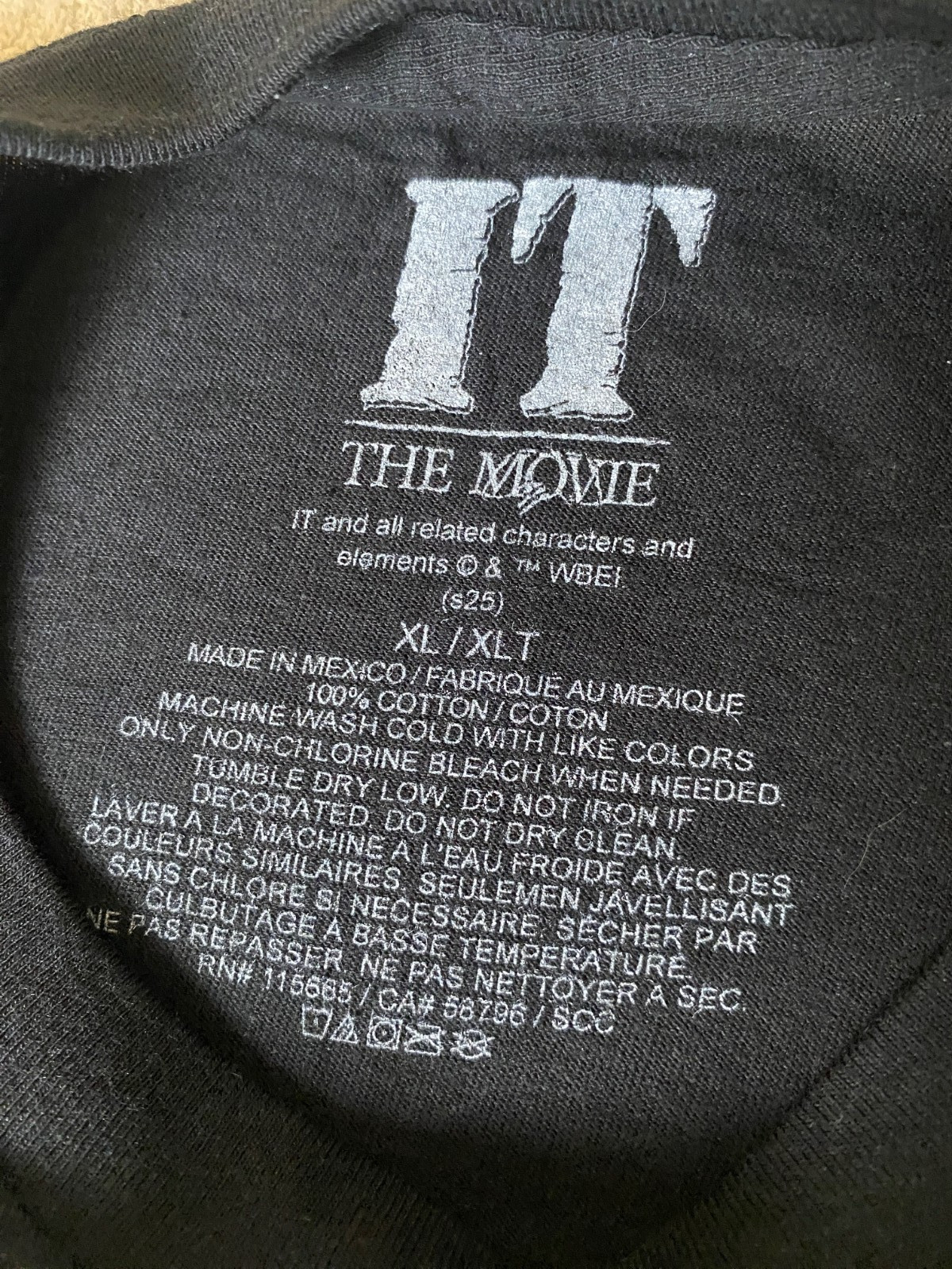 NWT-PENNYWISE- Stephen king’s IT “They all Float Down Here” Black Tee SZ XL