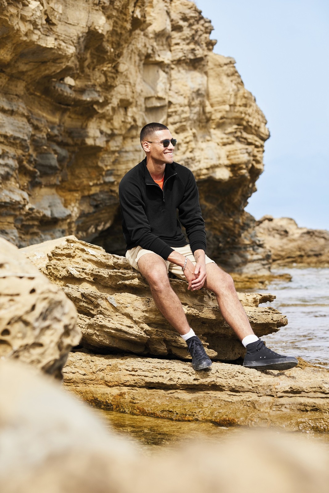 Fruit of the Loom Cotton Ringer T – Contrast Collar/Hem T-shirt