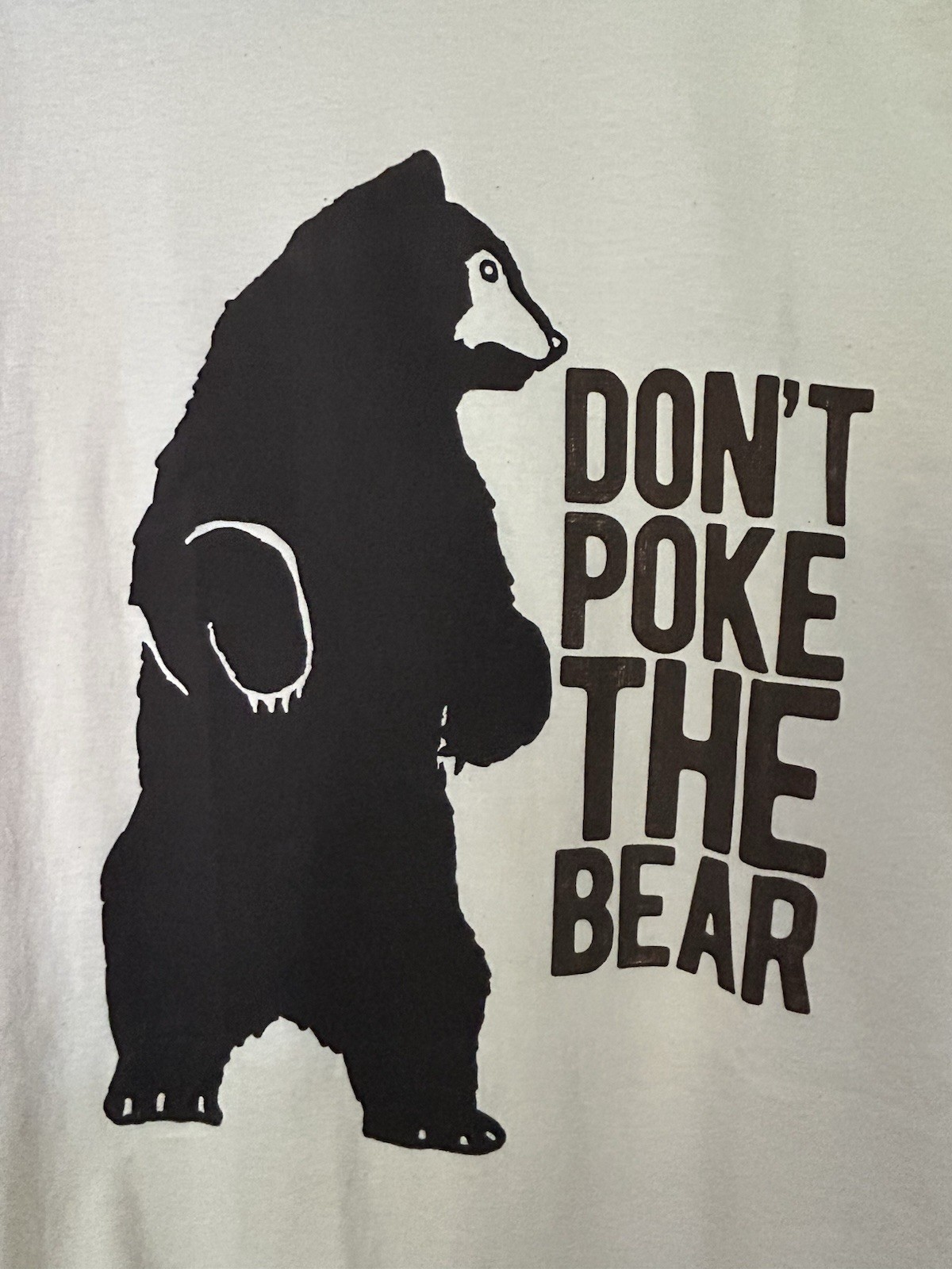 GIldan Don’t Poke The Bear novelty T Shirt large brand new