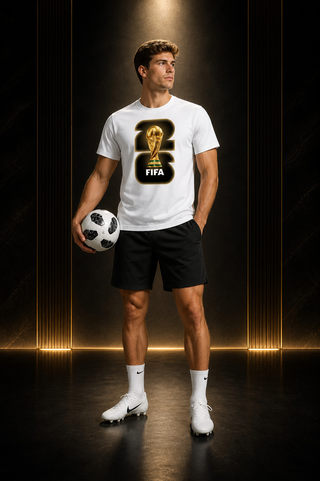 Custom T-Shirt 2026 FIFA World Cup Personalized Name Number Flag Soccer Fan Tee