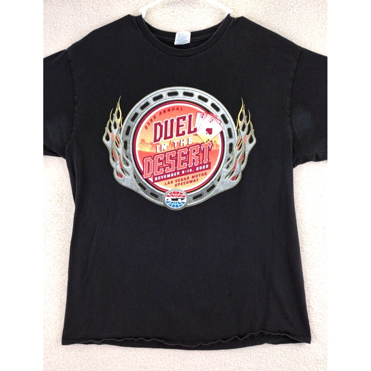 23rd Annual Duel in the Desert Las Vegas Motor Speedway T Shirt Mens Large Black