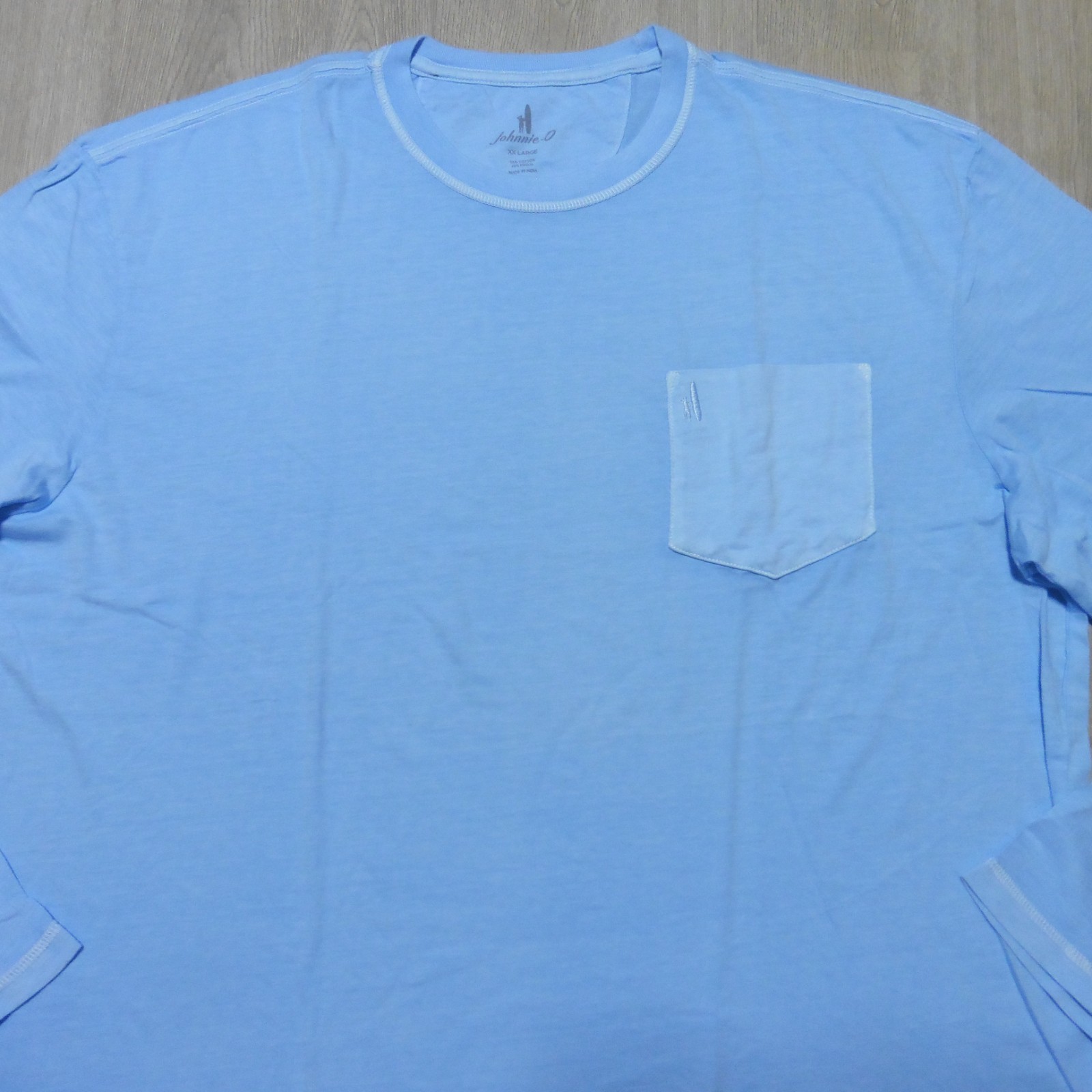 JOHNNIE O Mens 2XL XXL T SHIRT BRENNAN 2.0 MALIBLU BLUE LONGSLEEVE GOLF SURF TEE