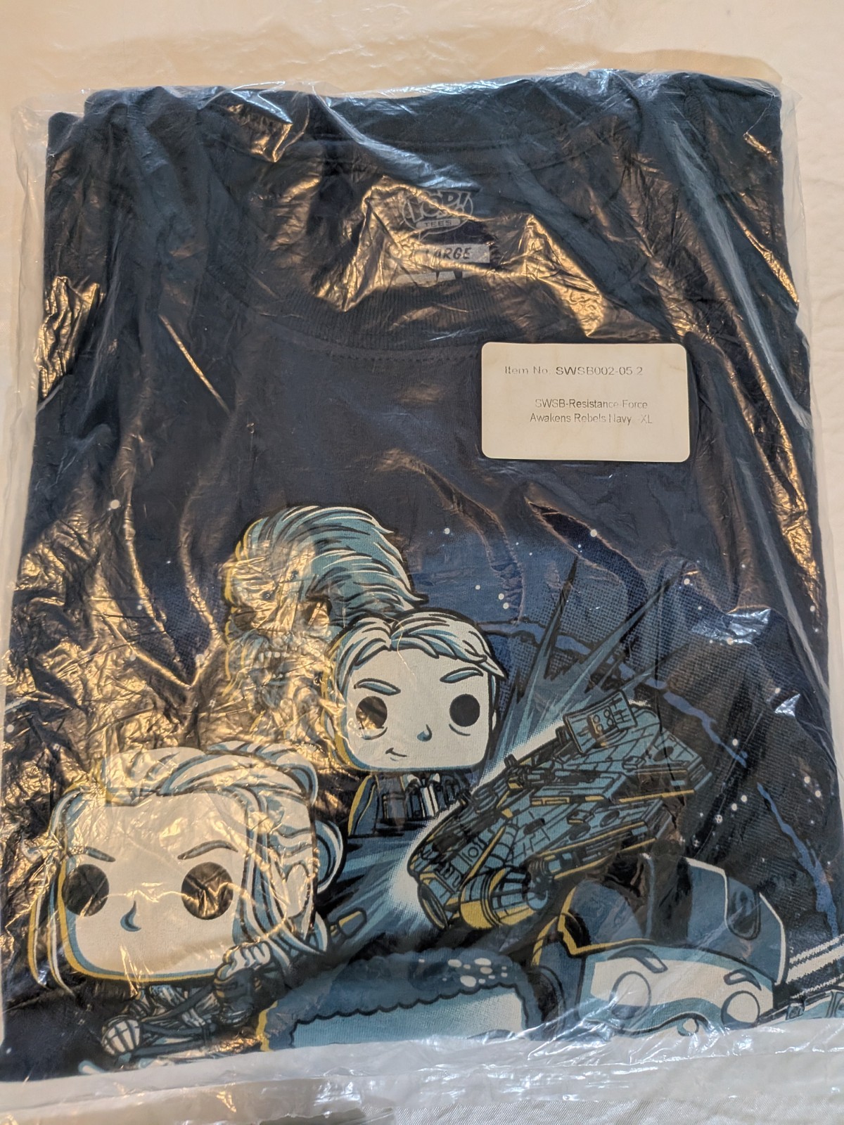 Lot 3 Funko Pop! Star Wars T-Shirt Men’s XL NEW, Unopened
