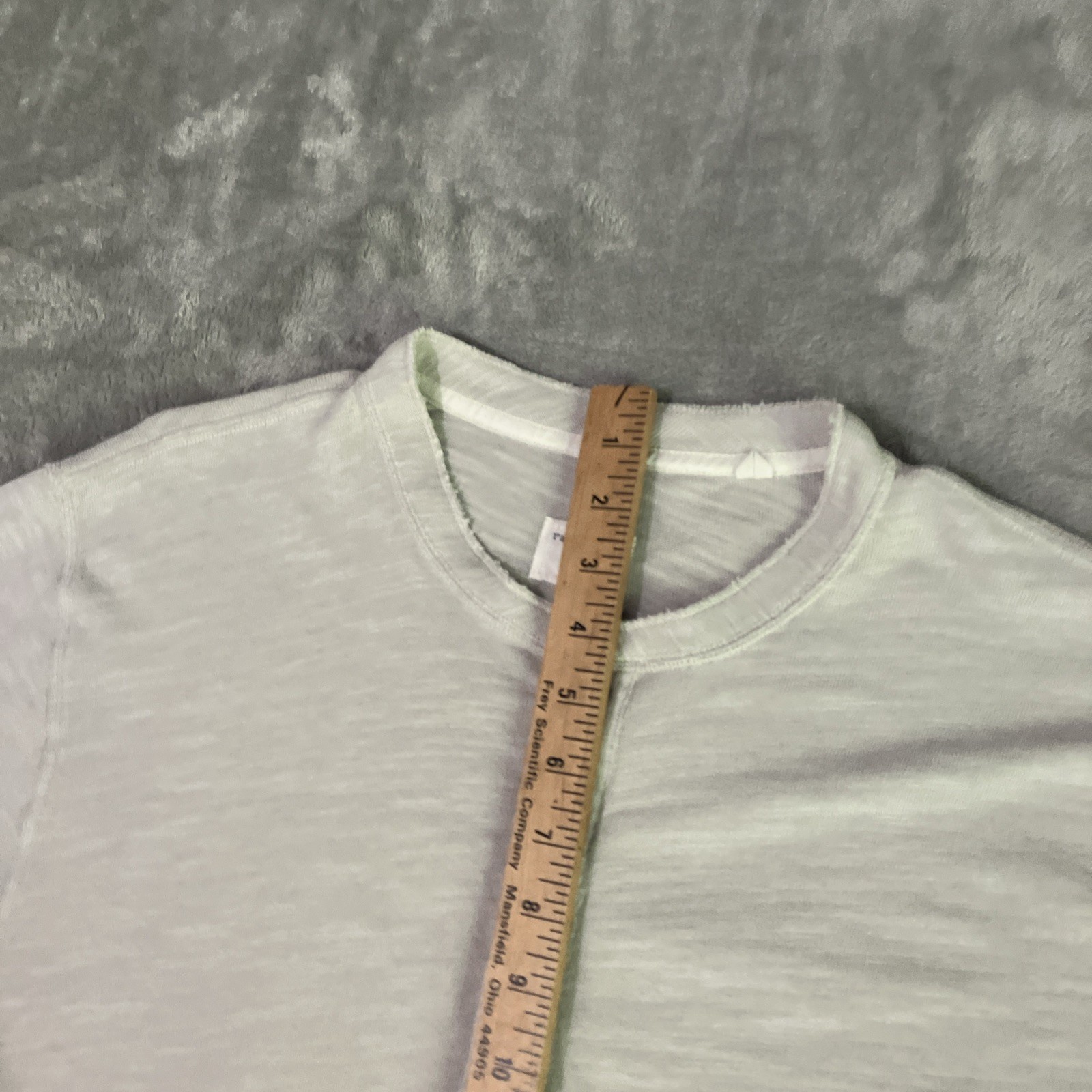 RAG & BONE Henley Shirt Mens Sz XL Tan Made in Peru Heather Beige Button Casual