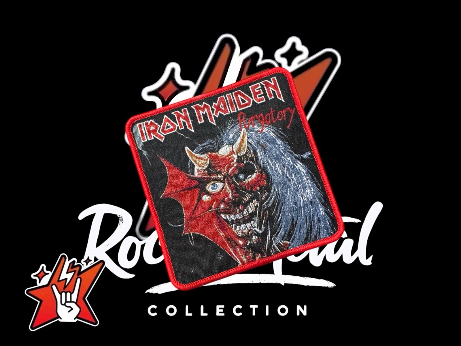 Iron Maiden Exclusiv Woven Patch Singles Cover Album & More Judas Priest Saxon