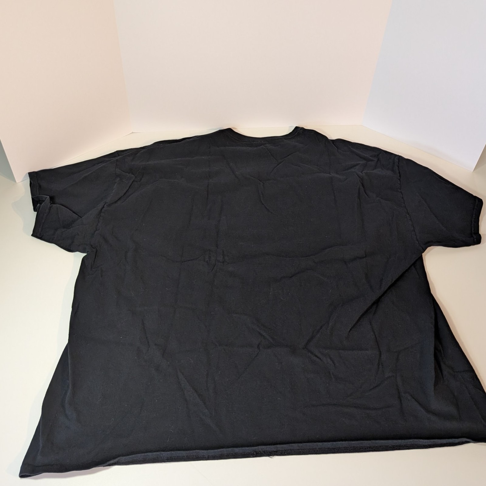 Black Slightly Damaged Script 4XL, XXXXL, T-Shirt, Halloween, Crew Neck, Cotton