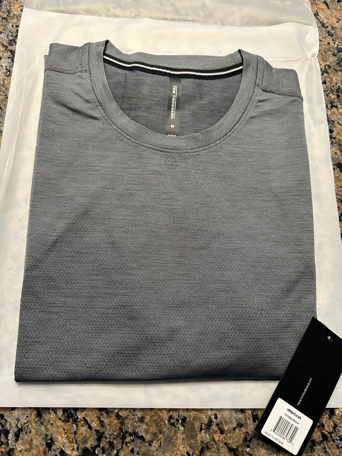 Ten Thousand Versatile Tee, Short Sleeve, Color – Iron, Medium, New With Tags