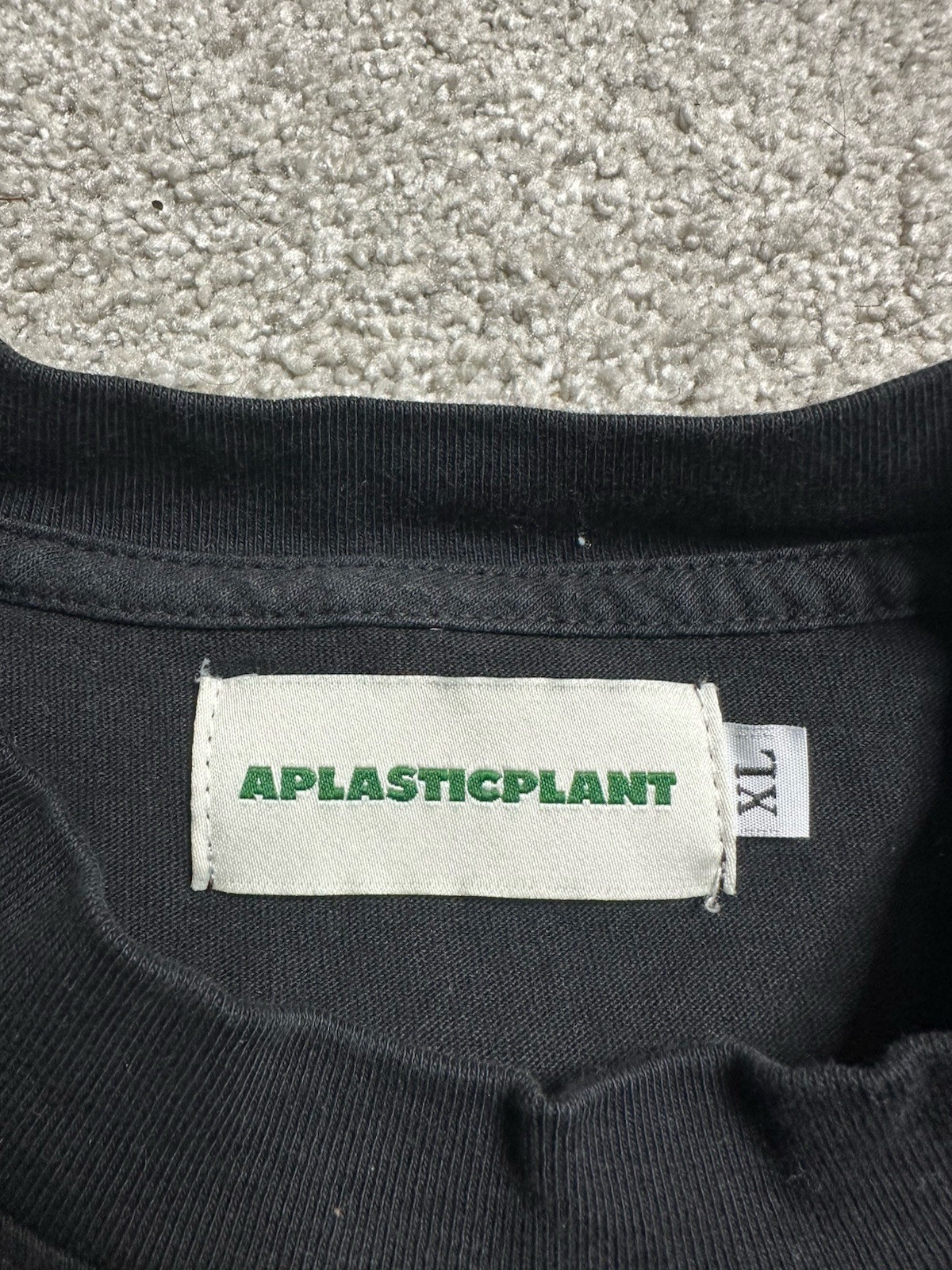 Aplasticplant Shirt Mens XL BLACK Environmentalist Green House A Plastic Plant