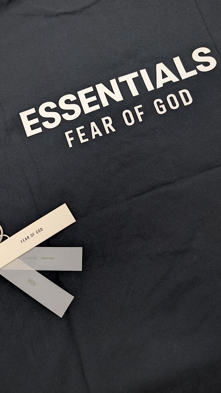 Fear of God Essentials Classic Tee ‘Jet Black’ M Size Oversized T-Shirt FOG NWT
