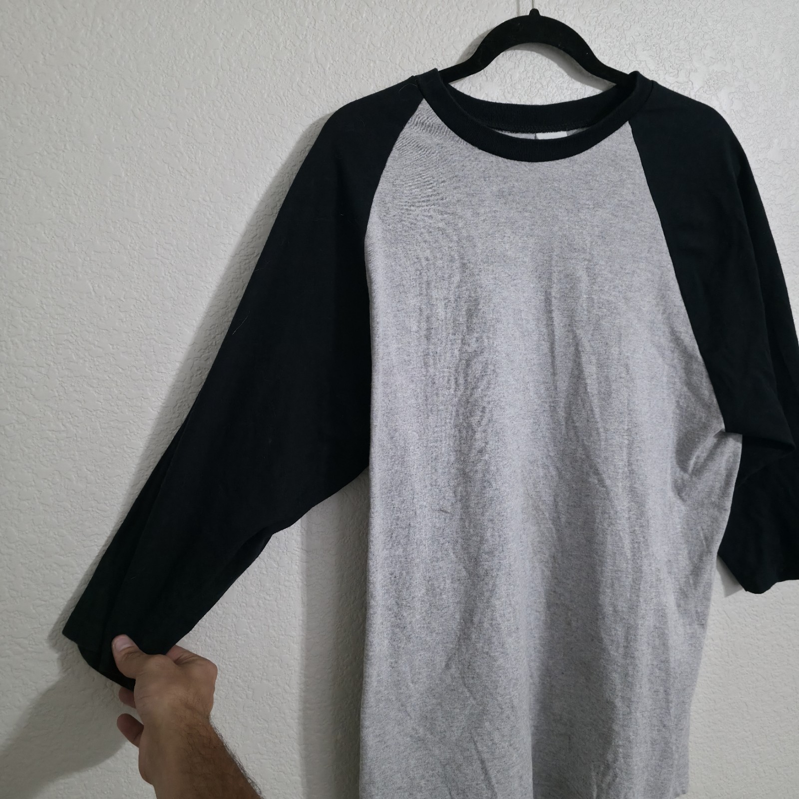 Anvil Adult Cotton Baseball Tee – Size Large – 100% Preshrunk Cotton