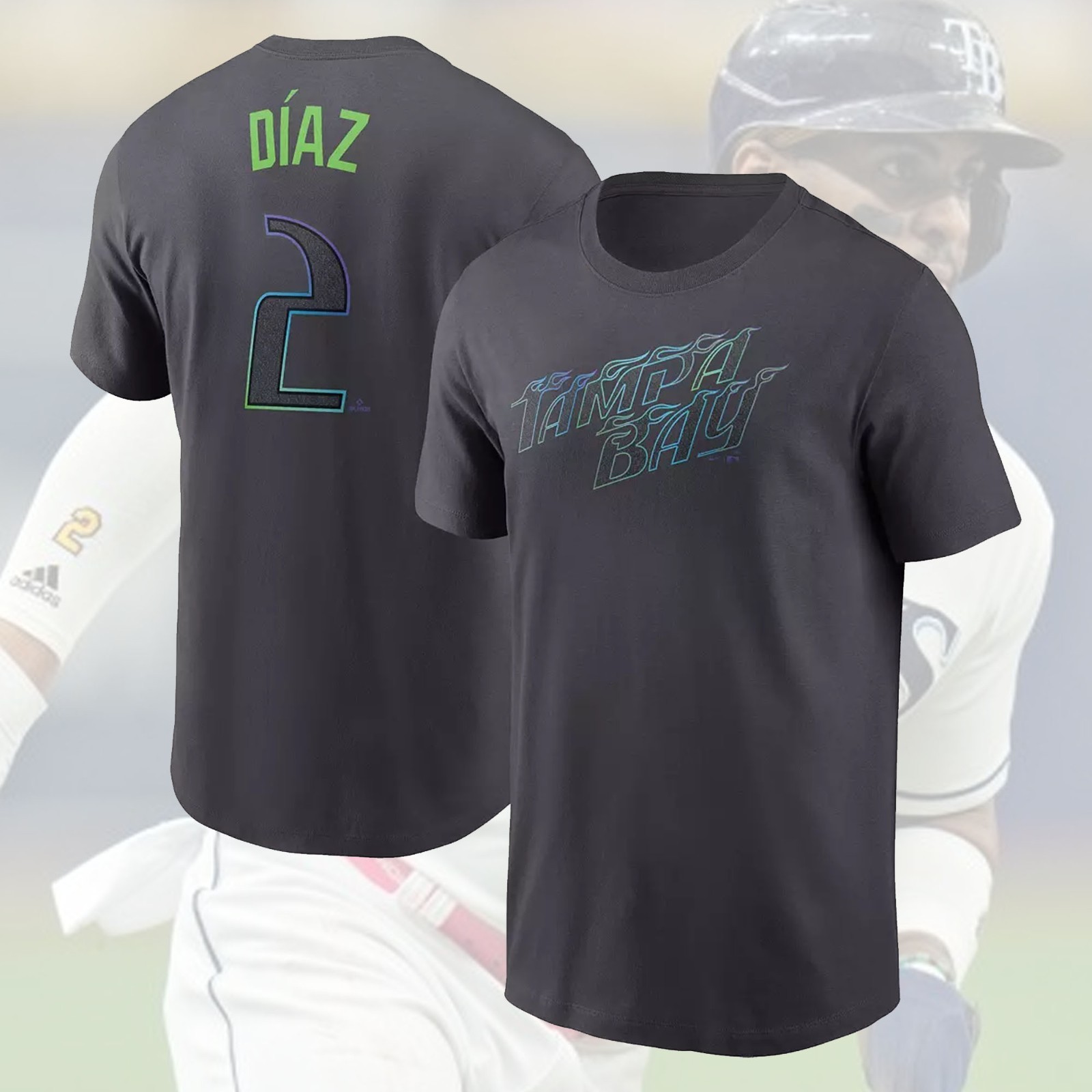 SALE HOT! Yandy Díaz #2 Tampa Bay Rays 2026 Name & Number Gift For Fans