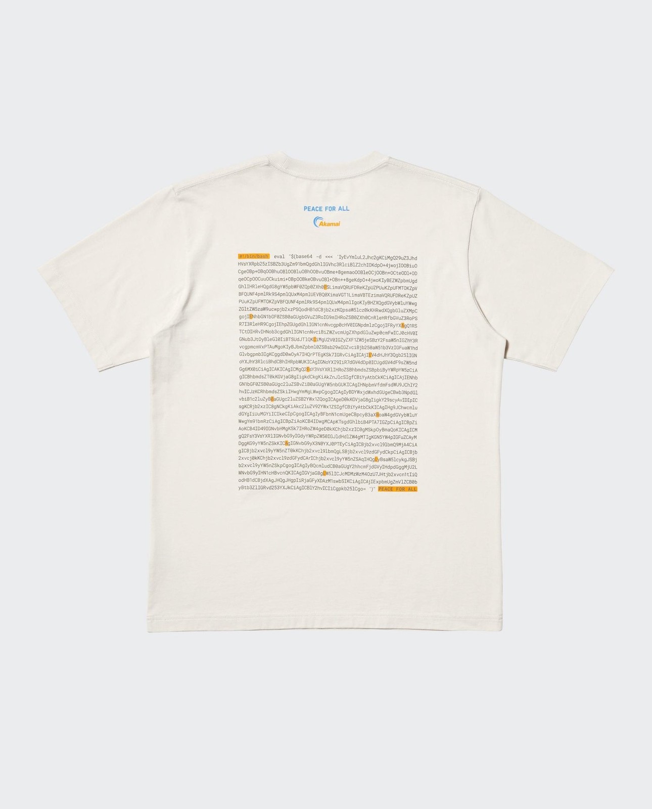 UNIQLO PEACE FOR ALL Graphic T-Shirt | Akamai Technologies Japan NEW