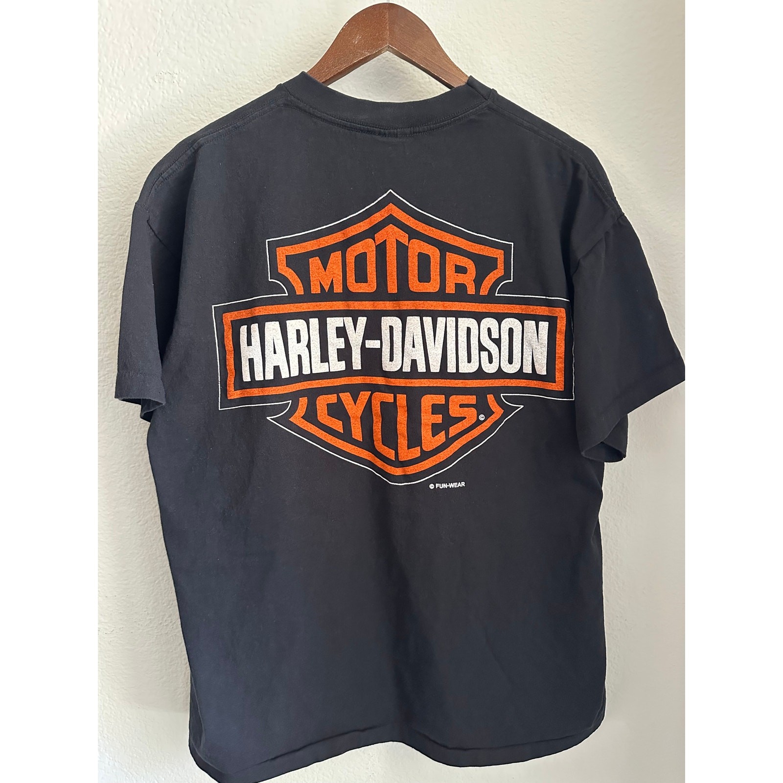 Harley Davidson Taz Looney Tunes T-shirt Reprint Wild Oats Single Stitch