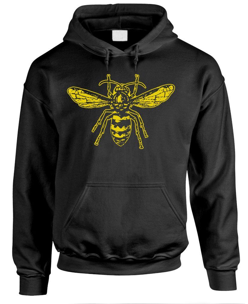 BEE – Hipster Retro Vintage Style – Fleece Pullover Hoodie
