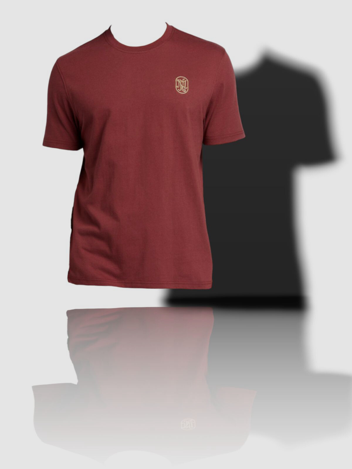 $106 Neiman Marcus Men’s Red Crewneck Logo Short-Sleeve Jersey T-Shirt Size XL