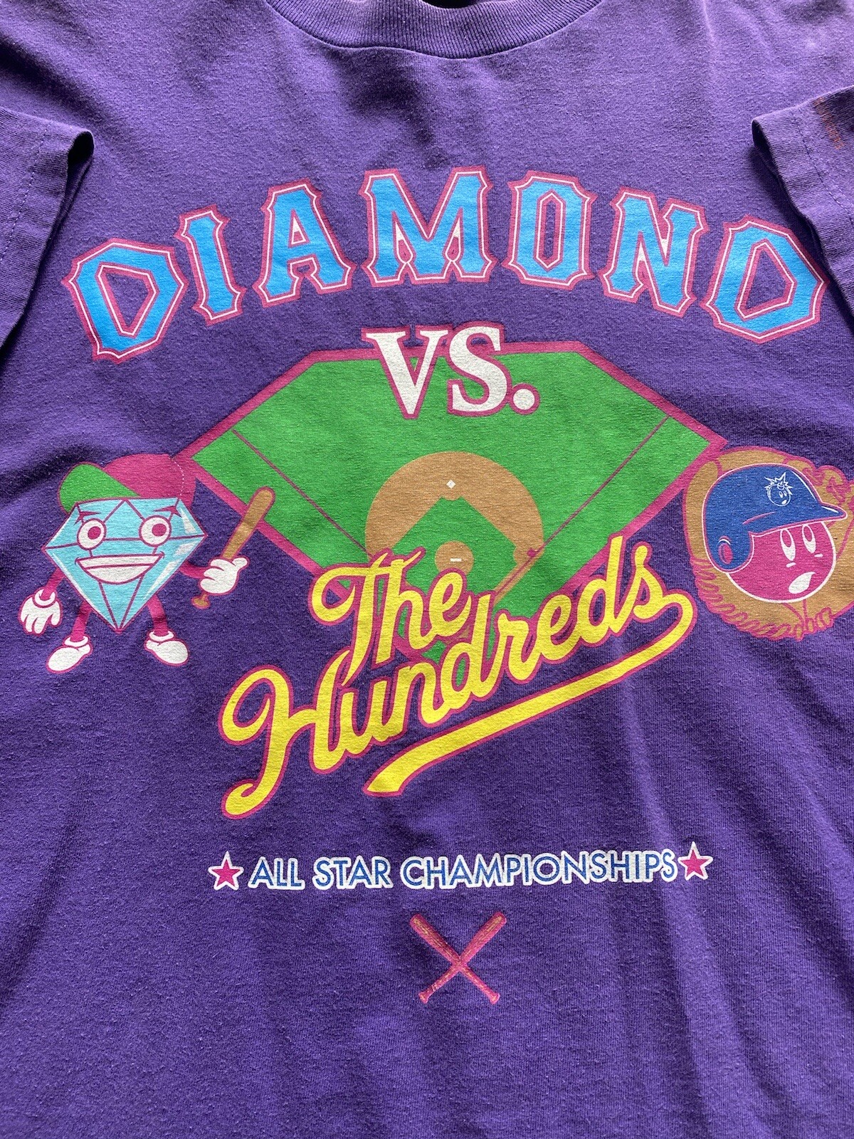 The Hundred X Diamond Supply T-Shirt Medium Purple All Star Championships