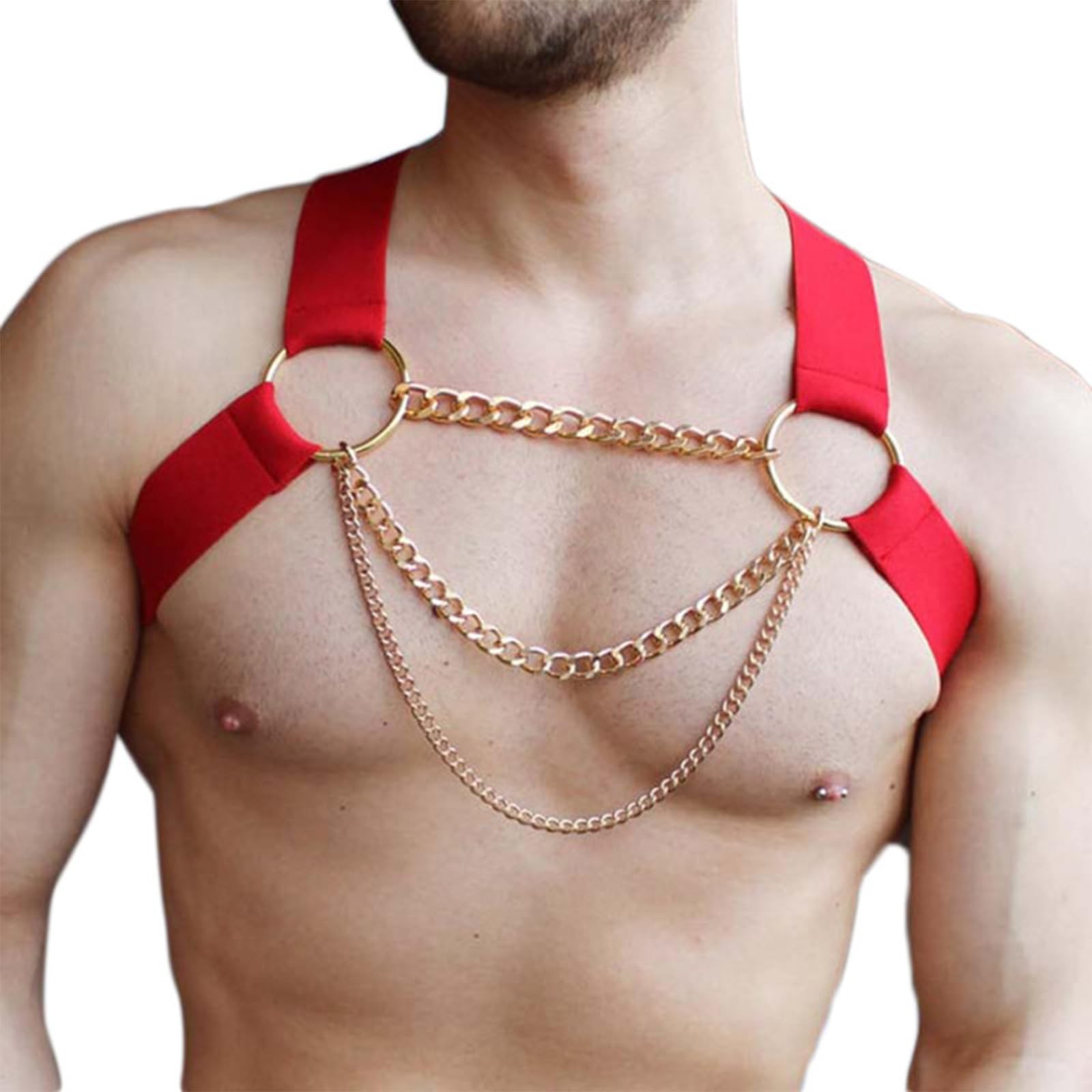 Men Chest Harness Men’s Harness Belt Sexy Punk Body Harness Belt Tops Harness…