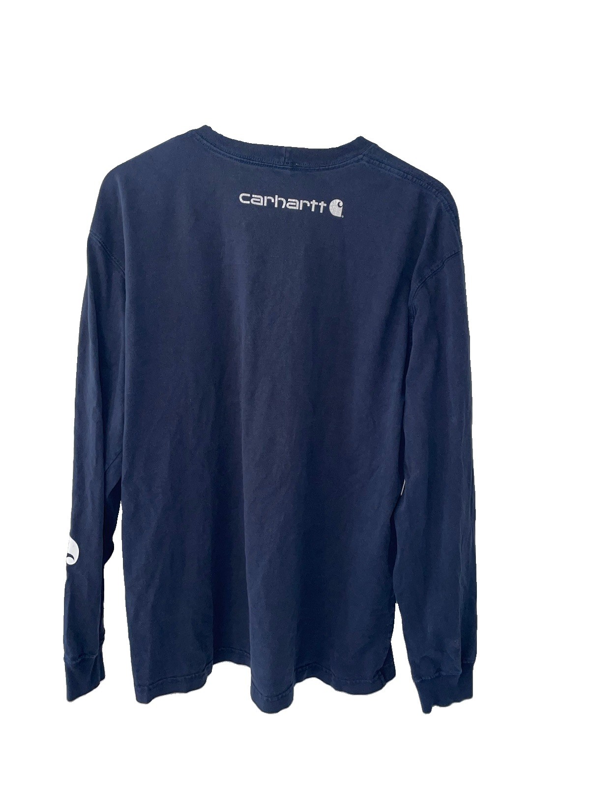 Mens Carhartt Vintage 2013 Long Sleeve Original Fit T-shirt Navy Blue Size L