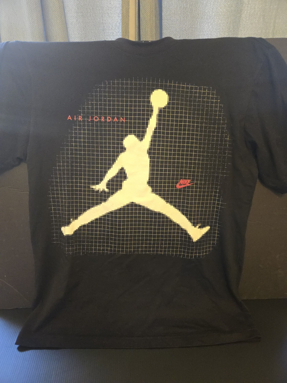 Jordan Air Jordan Men’s S Black Crew Neck Short Sleeve Graphic Logo T-Shirt